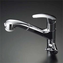 【KVK】 浄水器付シングルレバー式シャワー付混合栓（シャワー引出式） KM361SC キッチン用水栓 のことならONLINEJP