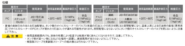 画像3: オイルストレーナー　OF-100LVS【オンダ製作所】 (3)