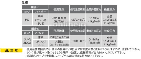 画像4: OF-50SVB  オイルストレーナー【オンダ製作所】 (4)