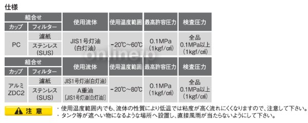 画像3: オイルストレーナー　OF-15L型【オンダ製作所】 (3)