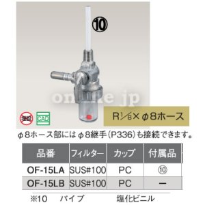 画像1: オイルストレーナー　OF-15L型【オンダ製作所】 (1)