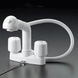 KF14EF2 2ハンドル洗髪シャワー 120ピッチ【KVK】のことなら配管 水道