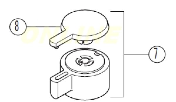 画像1: ZK3F132 KVK キャップ（白） (1)