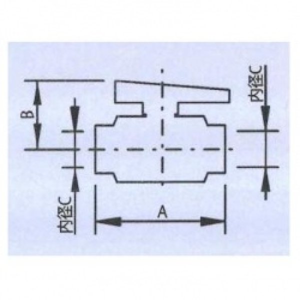 画像2: 655-506  ＰＶＣボールバルブ　接着タイプ【株式会社カクダイ】　 (2)