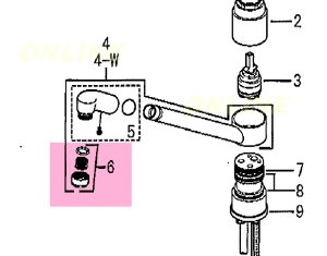 画像1: KP2882　吐水口金具【KVK】　（受注生産品納期約1週間） (1)