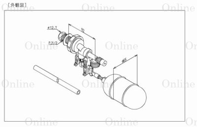 画像2: THS10AF 横形ロータンク用ボールタップ13（寒）【TOTO】 (2)