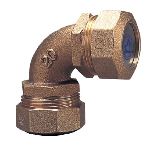 画像1: タブチ TBC PE継手エルボ1種　水道用ポリエチレン管継手 　90エルボ　 (1)