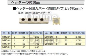画像1: セキスイ　エスロカチット　鋳造ヘッダー用保温カバー　MHC (1)