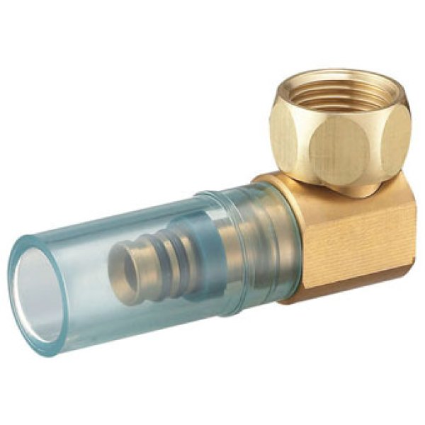 画像1: T6215J-4-13X13A【SANEI株式会社】アルミックス継手　ナット付エルボ (1)