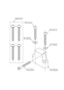 画像1: HH04054　排水ソケット HH02040用　固定具類【TOTO】 (1)