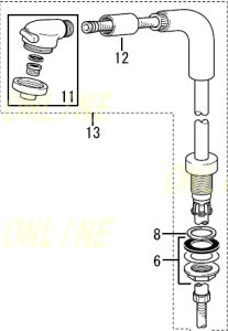 画像1: HC578DW-B+KPS1908     KVK シャワー部　旧HC578DW-B (1)