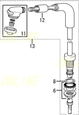 画像1: HC578DW-B+KPS1908     KVK シャワー部　旧HC578DW-B (1)