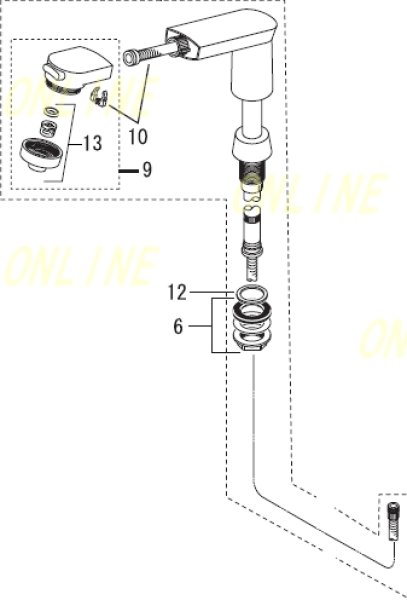 画像2: HC582N-6  KVK シャワー部　 (2)