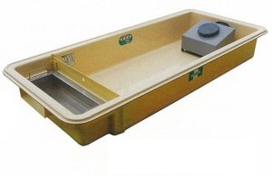画像1: GFR-10EAU　ホーコス　超浅型グリース阻集器　側溝式　FRP製　ステンレス製蓋付 (1)
