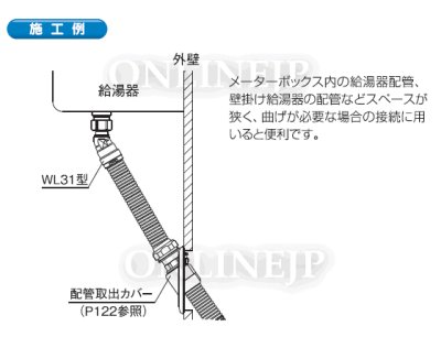 画像3: WL31型【オンダ製作所】ダブルロックジョイント　 30度エルボアダプター 埋設× (3)