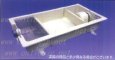 画像4: TOSC-1050SM　浅型グリーストラップ【プレパイ工業株式会社】鋼板製蓋付　『パイプ流入型』　FRP製　厨房用　200Ｈ　52L　 (4)