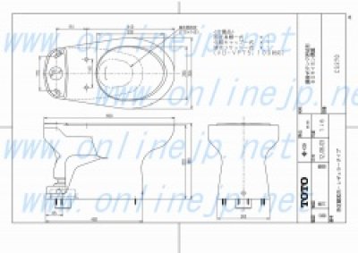 画像2: 【CFS371A/CFS370A・選択可】セレストR【TOTO】便器セット (セミサイホンタイプ便器+タンク)のみ (2)