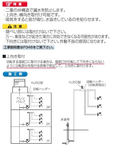画像4: HJ50-13-S【オンダ製作所】 HJ50型 吸気弁アダプター (4)