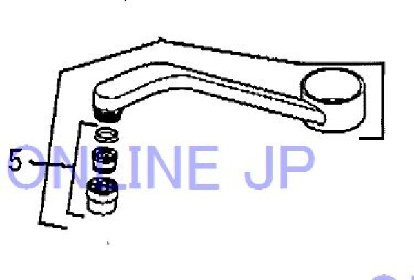 画像1: KPP488NA  吐水パイプ組 【KVK】 (1)