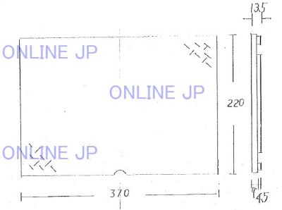 画像2: 『特注』縞板黒塗装仕上 武蔵野市型量水器ボックスの蓋サイズ対応鉄板 【納期約10日】  370X220 (2)