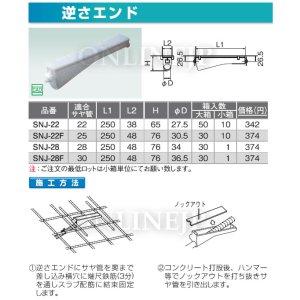 画像1: SNJ-22など   ダブルロックジョイント 逆さエンド 【オンダ製作所】 (1)