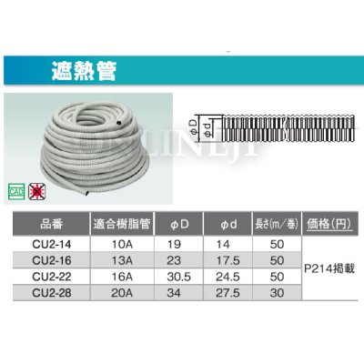 画像2: CU2-22  【オンダ製作所】 ダブルロックジョイント 遮熱管 50M  16A (2)