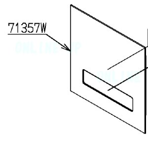 画像1: TH71357W  光電センサーカバー旧 71357W HL 【TOTO】 (1)