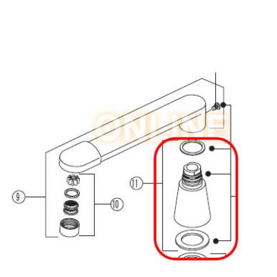 画像2: KVK 吐水口カバーフランジセット  Z487 (2)