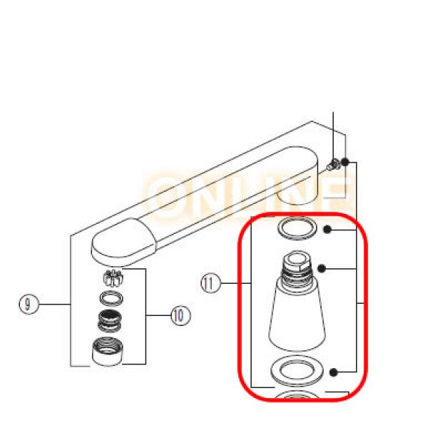 画像2: KVK 吐水口カバーフランジセット  Z487 (2)