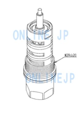 画像2: TH681  エレメント部(TL390A型用)【TOTO】 (2)
