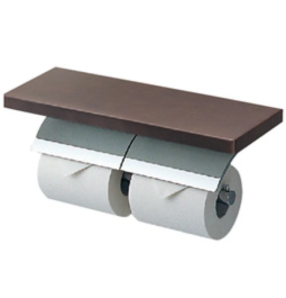 画像1: YH63KSS【TOTO】棚付二連紙巻器（メッキタイプ） (1)