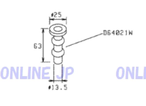 画像2: TCM2093 ゴムブッシュ【TOTO】   旧D64021W (2)