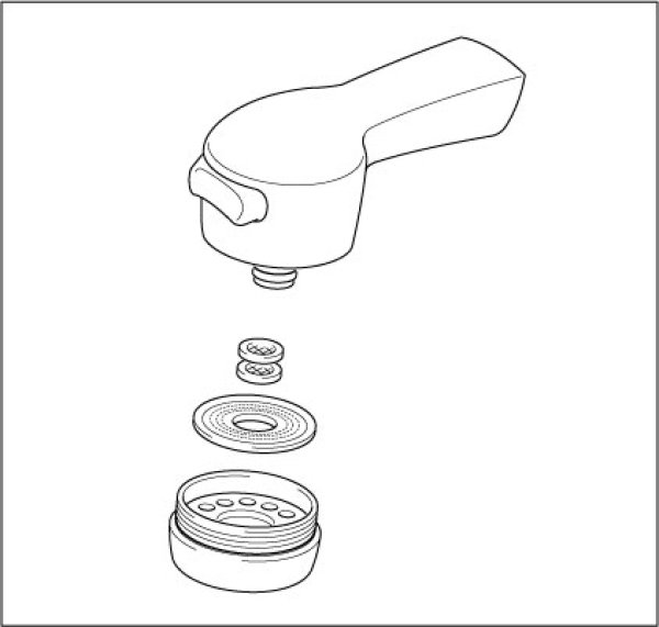 画像1: HC749  シャワーヘッド（メッキ） 【KVK】FA571GK5J-リ用 (1)