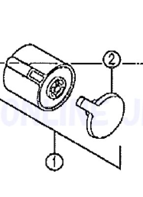 画像2: ZK1F180TC KVK PS60用 KVK 切替ハンドルセット (2)