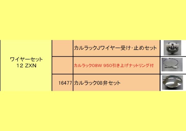 画像1: NO10192394  カルラックJワイヤー受け・止めセット　LX12ZXN  【タカラスタンダード】 (1)
