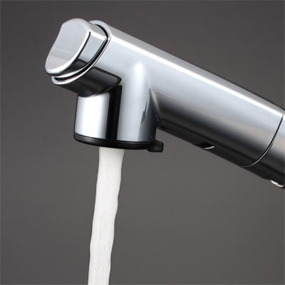 画像4: KM5271T シングルレバー式洗髪シャワー(引出式) 【KVK】 (4)