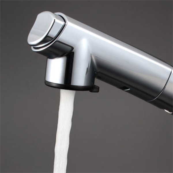 画像4: KM5271T シングルレバー式洗髪シャワー(引出式)　【KVK】 (4)