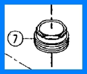 画像1: GQW715SADHに付いている水栓用　カートリッジ押さえ　CQ711SA05K【PANASONIC】 (1)