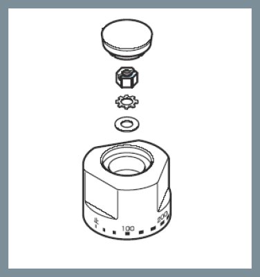 画像2: ZK1A297 KVK KM297G・KM298G用目盛ハンドルセット (2)