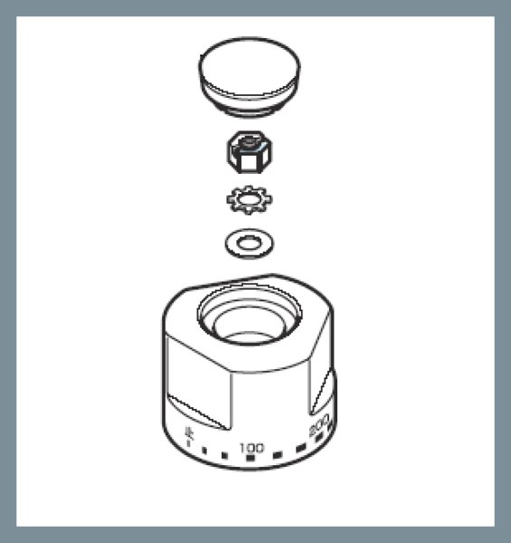 画像2: ZK1A297 KVK KM297G・KM298G用目盛ハンドルセット (2)