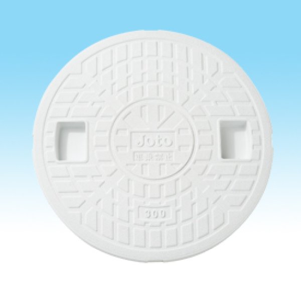 画像1: JOTO　蓋 （丸マス蓋）　雨水　ホワイト　JM-350UW (1)