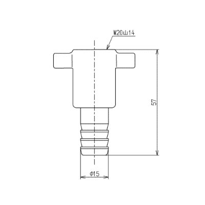 画像3: 【在庫処分】【305】  THY218-1 カップリング(逆止弁付)【TOTO】 (3)