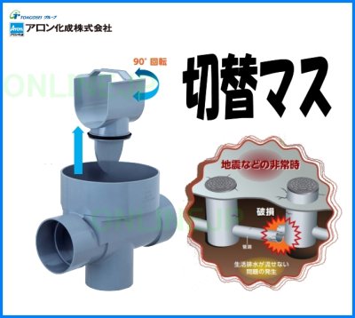 画像2: ESCT VP 切替マス【アロン化成】 (2)