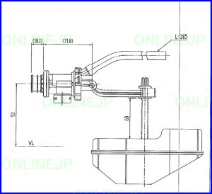 画像1: TF3540B-20　【INAX】 DT3540対応ボールタップ (1)