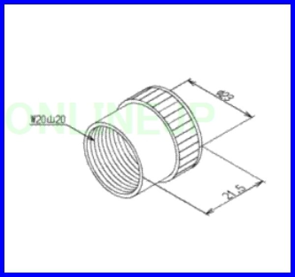 画像1: TH22148N 　キックボックス袋ナット 旧22148NBS【TOTO】　 (1)