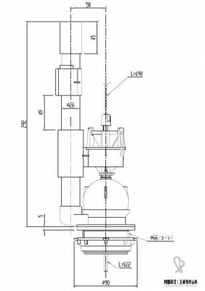 画像2: TF-3820C-10【INAX】フロート弁　旧TF3820C (2)