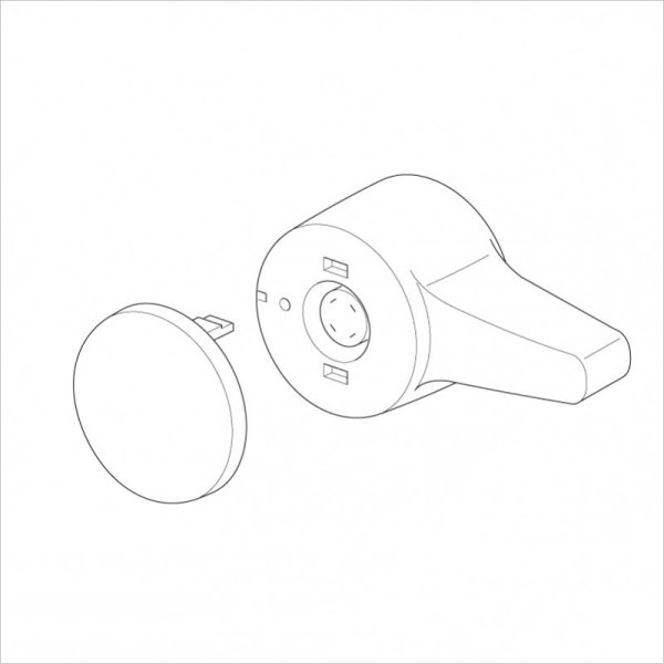 画像1: KP373　切替ハンドルセット 　MS6143シリーズ【KVK】　 (1)