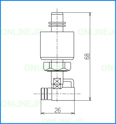 画像1: HH11060R  手洗連結管  【TOTO】 (1)