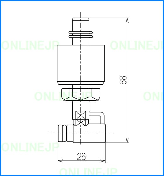 画像1: HH11060R  手洗連結管  【TOTO】 (1)
