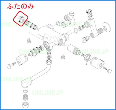 画像1: KF112用 KVK サーモ側ふた ZKF93A (1)